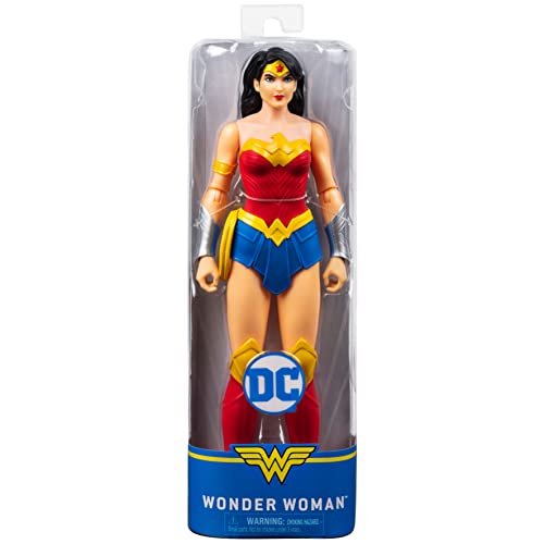 dc comics, Figura de acción de Wonder Woman de 30 cm & MUÑECO Flash 30 CM - Figura Flash Articulada de 30 cm Coleccionable - 6056779 - Juguetes niños 3 años +