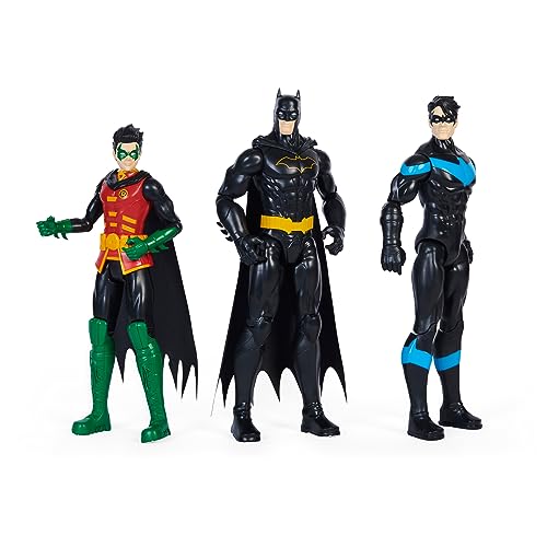 dc comics - Juego de 6 Figuras de acción de Batman de 30 cm, Incluyendo Batman Robin Nightwing The Joker The Riddler y Copperhead