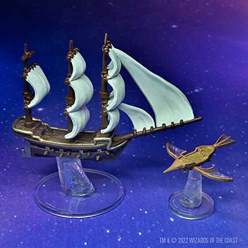D&D Icons of The Realms: Escala de barco - Bienvenido a Wildspace - Juego de 5 piezas de minigura, mazmorras y dragones
