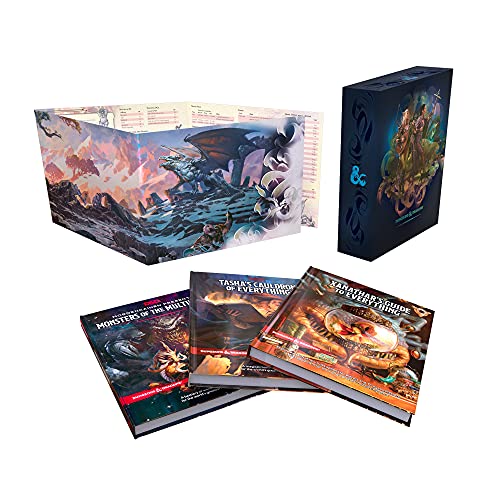 D&D Rules Expansion Gift Set: Dungeons & Dragons (DDN): Tasha's Cauldron of Everything + Xanathar's Guide to Everything + Monsters of the Multiverse + DM Screen: 1