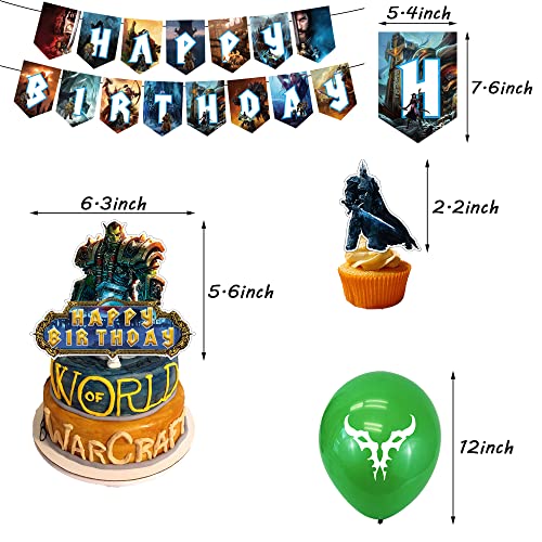Decoración Cumpleaños World of Warcraft Cumpleaños Globos Videojuego Globos Decoracion Juegos Decoración Fiestas Cumpleaños Juegos Pancarta World of Warcraft Decoración Tarta Cumpleaños