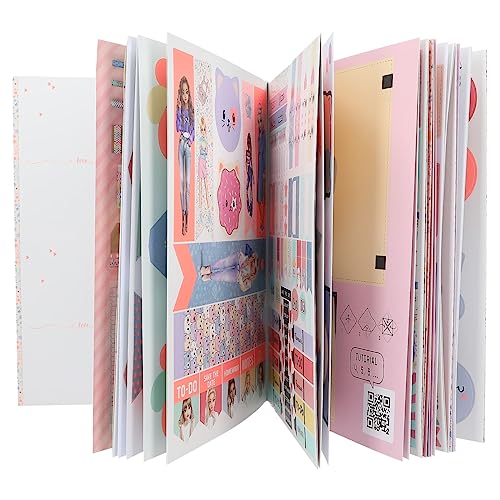 Depesche TopModel Cutie Star 12581 - Juego de libros creativos con 32 páginas de colores para manualidades y diseño de cartas, postales, etc., incluye 8 hojas de pegatinas