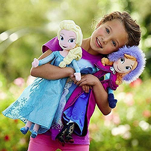 Desconocido 2 unids/Set 40 cm Anna Elsa muñeca de Peluche, Juguete Snow Queen muñeca de Peluche Juguete de cumpleaños para niños niña