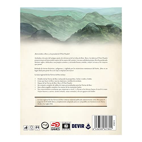 Devir - Aventuras en la Tierra Media: Guía Regional de Las Tierras de Bree, Juego de rol (TMGRBREE)