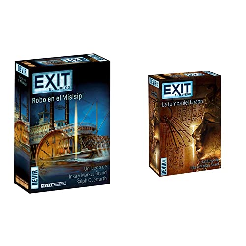 Devir- Exit 14 Juego, Multicolor (BGEXIT14) & Exit: La Tumba del faraón, Ed. Español (BGEXIT2)