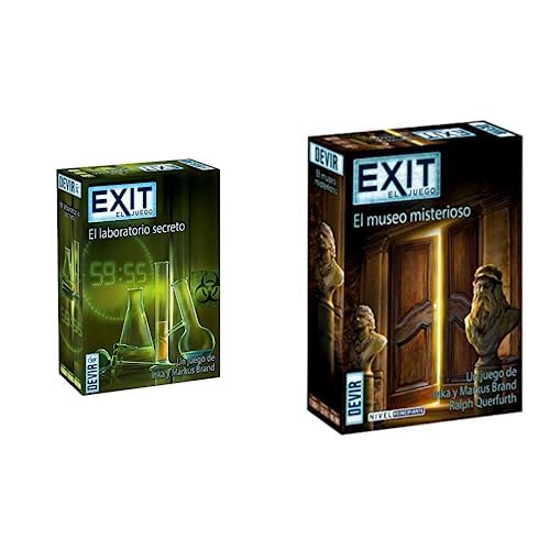Devir - Exit: El Laboratorio Secreto, Ed. Español (BGEXIT3) & Exit: Muerte en el Orient Express,  Juego de Mesa, Escape Room, Juego de Mesa con Amigos, Juegos de Mesa 2 Jugadores (BGEXIT8)