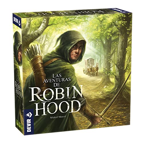 Devir - Las Aventuras de Robin Hood, Juego de Mesa, Juego de Mesa con Amigos, Juego de Mesa 10 años (BGROBSP)