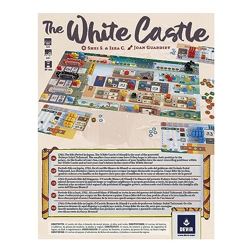Devir - The White Castle, Juego de Mesa, Juego de Mesa de Estrategia, Juego de Mesa con Amigos de Ingenio, Edad +12 (BGWCML)