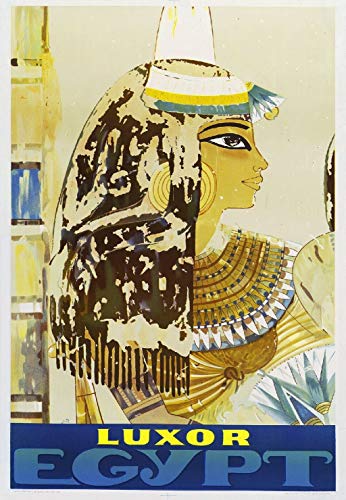 DHArt 1000 piezas madera Jigsaw Puzzle Luxor Egipto Rey Tutankamón Vintage Viajes Arte Publicidad Paisaje Rompecabezas Educativos Juegos Niños Regalo