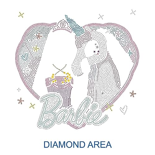DIAMOND DOTZ DBX.094 Barbie Original 5D Diamond Painting Set DOTZ Box I Believe, Kit creativo con piedras de mosaico de diamantes brillantes, juego de pintura aprox. 28 x 28 cm, juego completo para