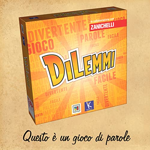 DILEMAS - el clásico juego de diccionario, en una versión decididamente particular - juego de palabras basado en el idioma italiano