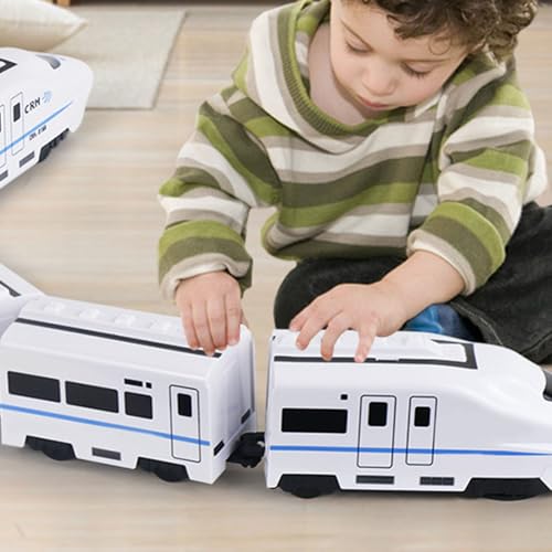 Dilwe Juguete de Tren para Niños, Juguetes de Tren Eléctrico, Juego de Vías de Tren, Tren Ferroviario de Alta Velocidad para Actividades Entre Padres e Hijos