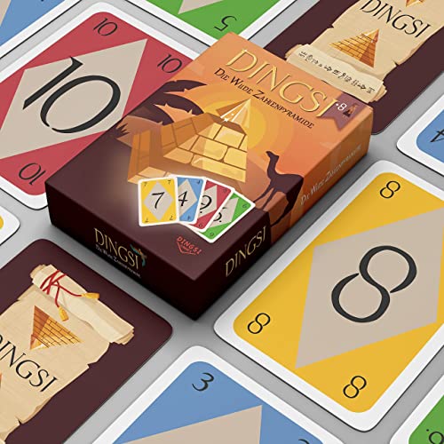 DINGSI – La pirámide de números salvajes – el juego de cartas para jóvenes y mayores – Noches de juegos con amigos y familia
