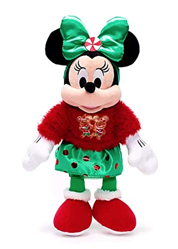 Dis ney Store Minnie Mouse Holiday Winter Festive Cheer - Muñeca de peluche (2020)