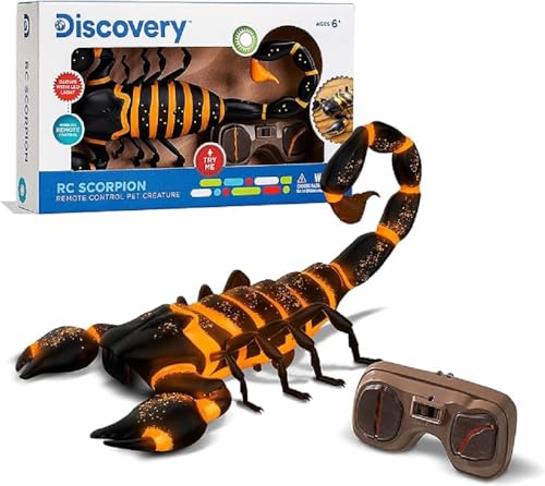 Discovery 1312007001 1312007001-RC Escorpión teledirigido con luz y Sonido para niños a Partir de 6 años