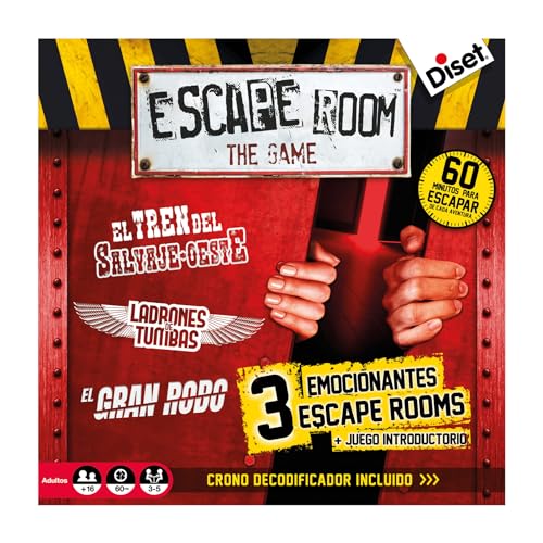Diset - Escape Room New, Juego de mesa adulto recomendado a partir de 16 años.