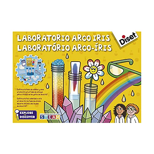 Diset - Laboratorio Arco Iris, Juego educativo científico para experimentar con los colores para niños a partir de 8 años