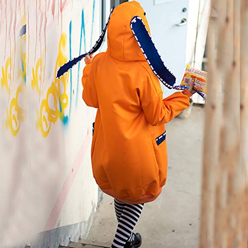 Disfraz de Kakegurui Runa Yomozuki, Trajes Cosplay Jabami Yumeko para Anime Japonés, Sudadera con Kakegurui de Orejas Largas de Conejo para Niñas y Mujeres(L)