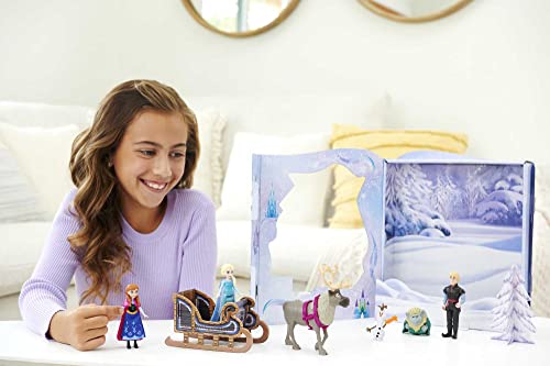 Disney Frozen Minis Pack 6 figuras Muñecos con caja set de juego, juguete +3 años (Mattel HLX04)
