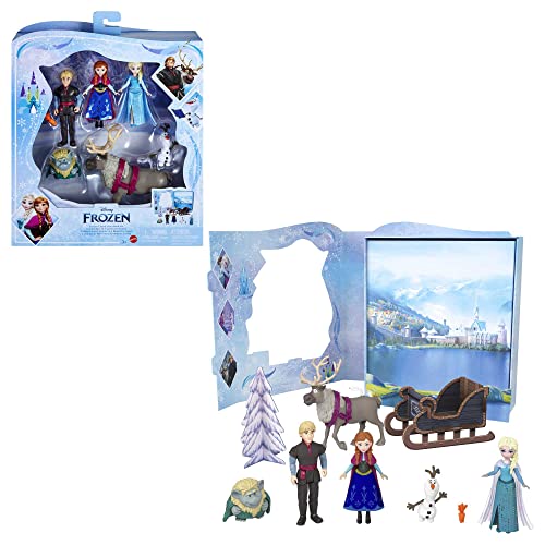 Disney Frozen Minis Pack 6 figuras Muñecos con caja set de juego, juguete +3 años (Mattel HLX04)
