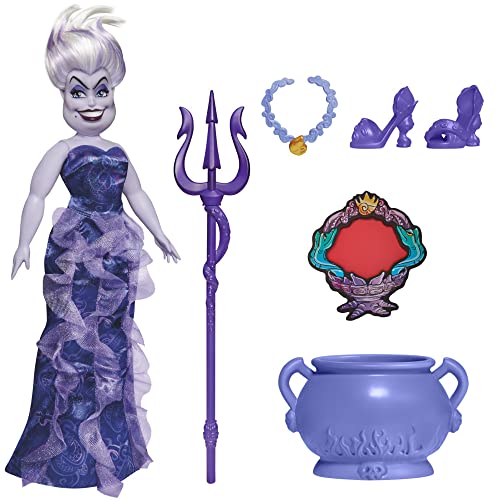Disney Hasbro Villains - Ursula, Fashion Doll con Accesorios y Prendas extraíbles, Juguete para niños a Partir de 5 años