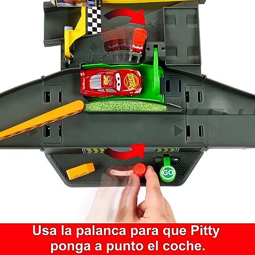 Disney Pixar Cars Copa Pistón Pista para coches de juguete con 1 vehículo, +3 años (Mattel HPD81)