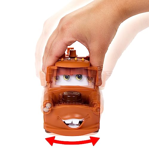 Disney Pixar Cars Night En Movimiento Mate Coche de juguete que mueve los ojos, +4 años (Mattel HPH65)