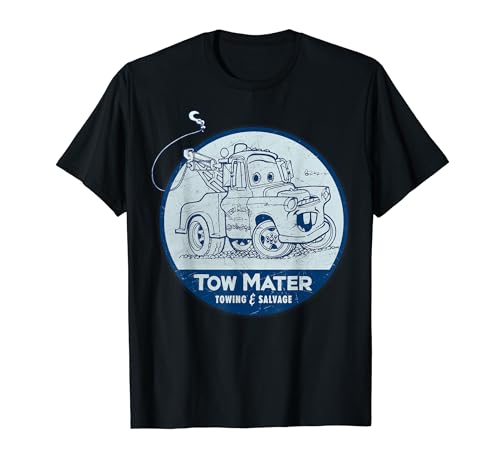 Disney Pixar Cars Tow Mater Salvage Badge Camiseta
