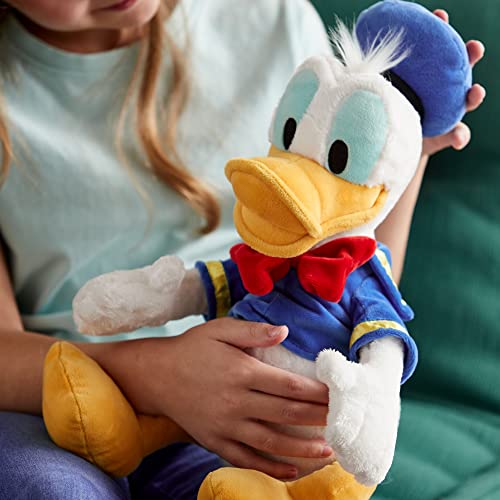 Disney Store Peluche Mediano del Pato Donald, Altura: 45 cm, Peluche con un Acabado de Tacto Suave y Detalles Bordados, Lleva su Habitual Traje de Marinero, para Todas Las Edades
