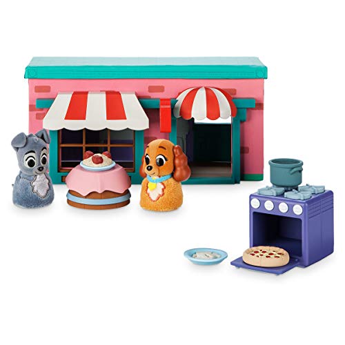 Disney Store Set de Juego Exclusivo Restaurante Tony's Playset Furrytale Friends - La Dama y el Vagabundo