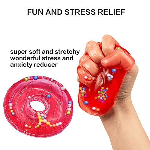 Donut Slime * 6 Piezas, XiXiRan Donut Fluffy Candy Slime Kit, Crystal Clay Slime, Donut Slime Kids Toy, Slime Fluffy, Crystal Slime Mud Set, Color Slime, Donut Slime Stress Relief Toy (6 Colores)
