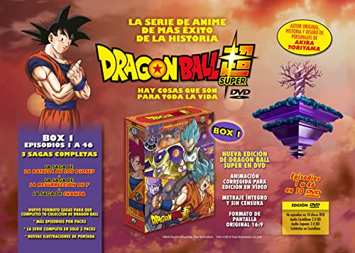 Dragon Ball Super Box 1 - Sagas Completas (Episodios 1 a 46) [DVD]