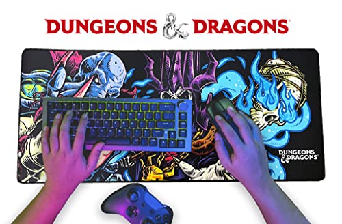 Dragones y Mazmorras-Alfombrilla ratón, Alfombrilla Gaming,Mousepad XXL/Alfombrilla XXL, Tapete Escritorio Multicolor, Producto Oficial (CyP Brands)