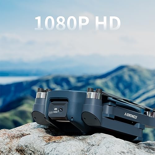 Dron X15 p con cámara 1080P HD, motor sin escobillas, para principiantes, 11 m/s máx., nivel de viento 4, control remoto 5G WiFi FPV, vídeo profesional para adultos, cuadricóptero RC UAV, 2 baterías
