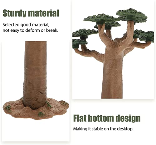 DUBENS Modelo Árbol Mini Baobab Árbol Tren Paisaje Arquitectura Árboles Falsos Árboles en miniatura Árbol artificial Fake Plantas para DIY Manualidades Verde