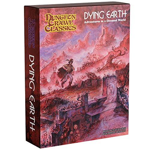 Dungeon Crawl Classics Dying Earth Dungeon Crawl Classics: Dying Earth Set en caja – Contiene 3 libros RPG, mapa, juego de rol aventuras en un mundo condenado