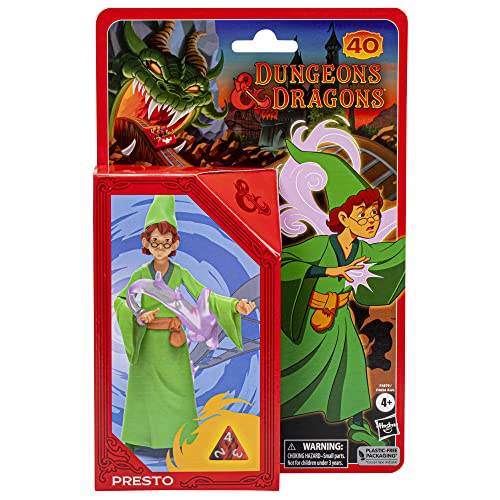 Dungeons & Dragons - Figura de la Serie Animada clásica - Figura de Presto a Escala de 15 cm - Juguetes de D&D