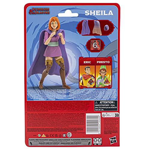 Dungeons & Dragons - Figura de la Serie Animada clásica - Figura de Sheila a Escala de 15 cm - Juguetes de D&D