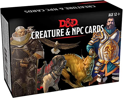 Dungeons & Dragons Spellbook Cards: Creature & NPC Cards (D&D Accessory -Versión en Inglés)
