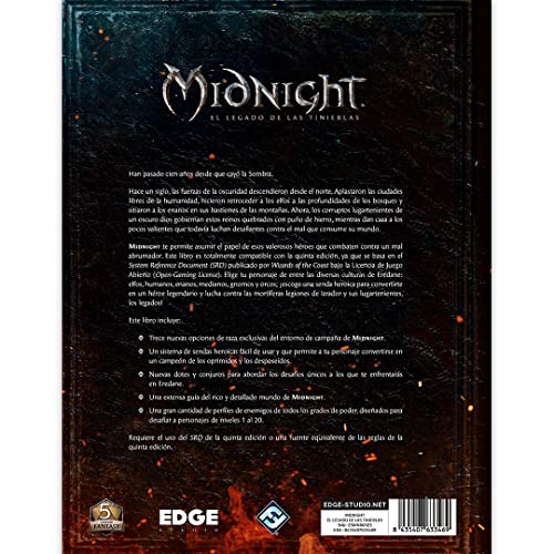 Edge Entertainment Midnight - Juego de rol en Español, MNR01ES