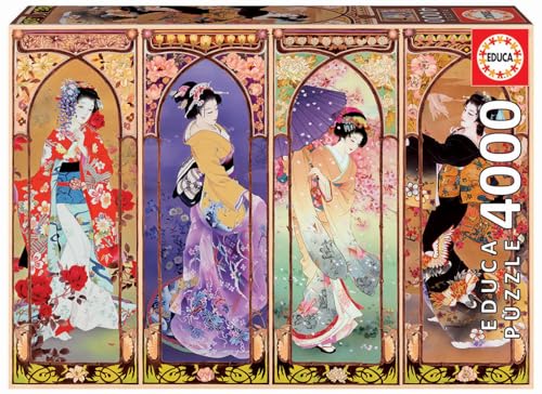 Educa - Puzzle de 4000 Piezas para Adultos | Collage Japonés. Incluye Servicio de Pieza perdida. Medida montado: 136 x 96 cm. A Partir de 14 añosn (19055)
