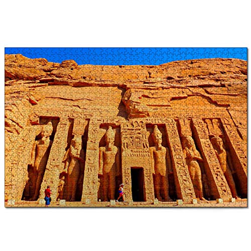 Egipto Templo de Abu Simbel Luxor Rompecabezas para Adultos, 1000 Piezas de Madera, Regalo de Viaje, Recuerdo, 30x20 Pulgadas