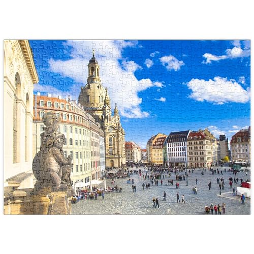 Elegante Ciudad Barroca De Dresde, Iglesia De Nuestra Señora - Premium 500 Piezas Puzzles - Colección Especial MyPuzzle de Puzzle Galaxy