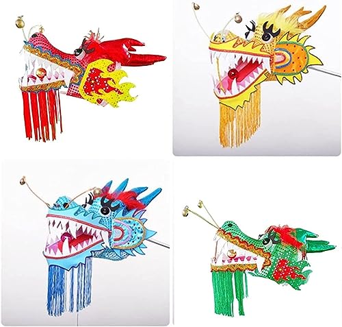 EPANO Cinta De Danza del Dragón Fitness al Aire Libre for niños Estampado 3D Cinta de Danza del dragón Chino (2m 3m 5m) (Color : Green, Size : 5m/16.5ft)