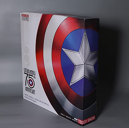 Escudo Capitan America, 75 ° Aniversario Adulto/Niño 1: 1 Modelo de Aleación Avengers Versión de Película de Mano Juguete de rol de Superhéroe