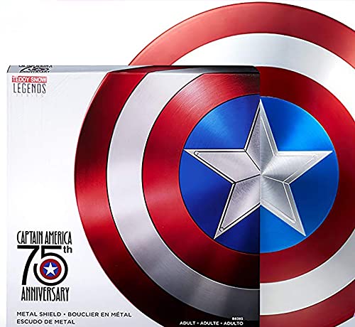 Escudo Capitan America, 75 ° Aniversario Adulto/Niño 1: 1 Modelo de Aleación Avengers Versión de Película de Mano Juguete de rol de Superhéroe