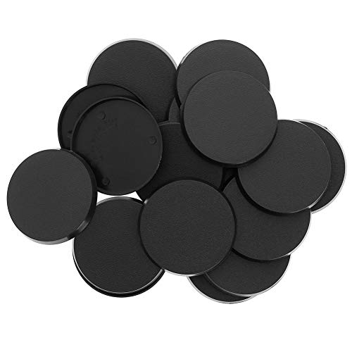 Evemodel 100 piezas 50mm Bases de plástico Juegos de mesa bases para juegos de guerra