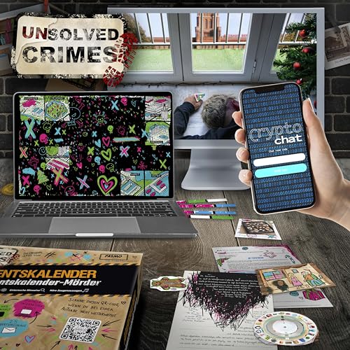 EXIT Unsolved Crime Calendario de Adviento – Escape Game Calendario de Adviento con 24 puzzles | idioma alemán