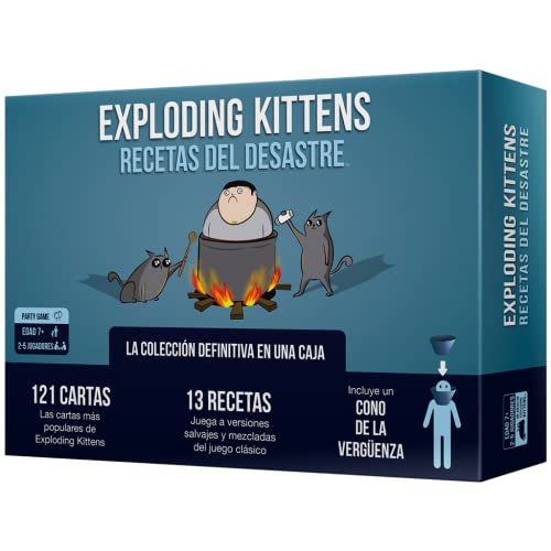 Exploding Kittens EKIRFD01ES Recetas del Desastre - Juego de Cartas en Español, 2 a 5 jugadores