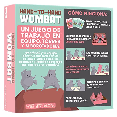 Exploding Kittens - Hand to Hand Wombat - Juego de Mesa en Español